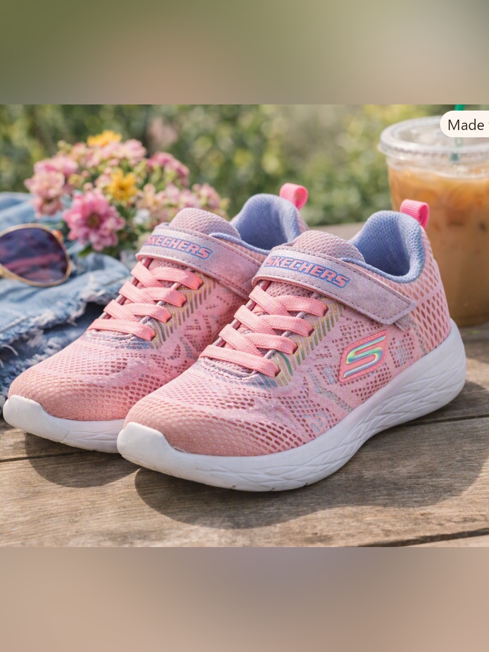 🌈 Skechers Kids Rain Shimmer Speeder – Girl’s Size 1
